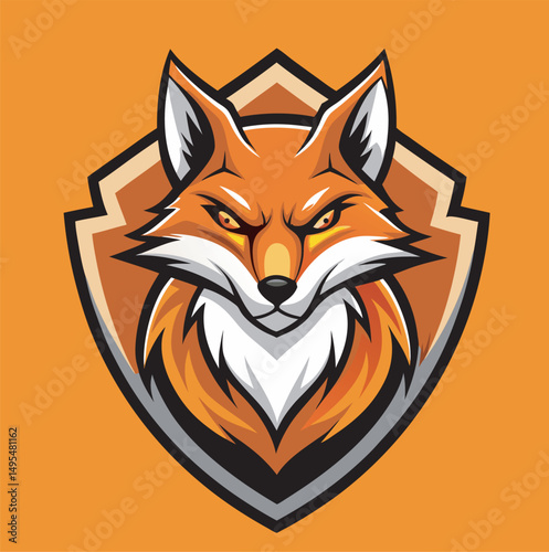 red fox vector illustration