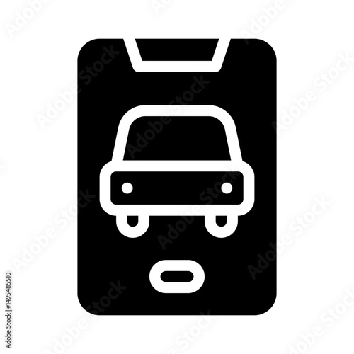 rental app glyph icon
