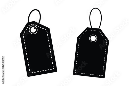 Sale label icon Silhouette Vector bundle  illustration, Sale label  tag Silhouette 