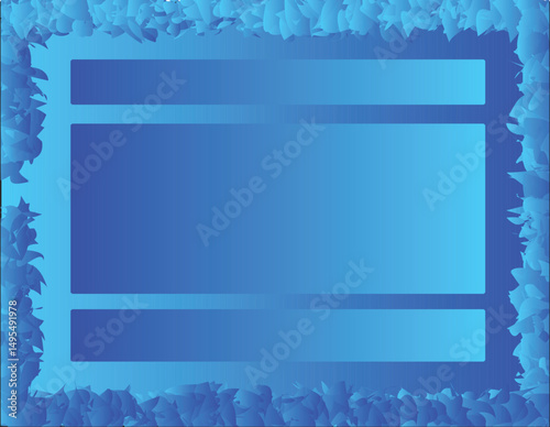 Elegant Blue Certificate Template with Gradient and Frame