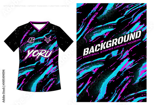 Sublimation jersey design vector background spray techno neon brush retro banner poster marble bright light modern abstract pattern mountain sporty batik wave