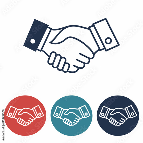 business handshake vector illustration