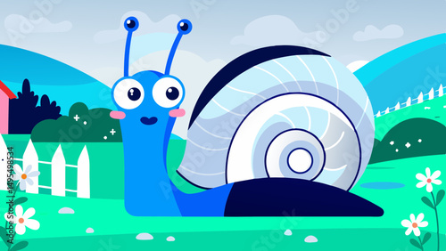 landscape with snail