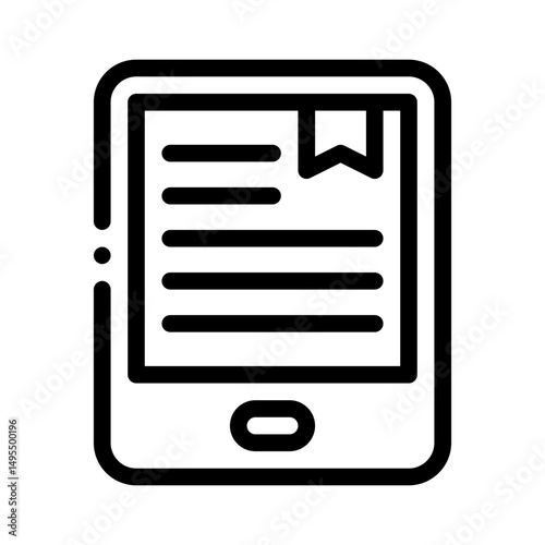 ebook line icon