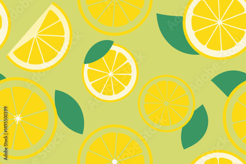 seamless pattern with lemons