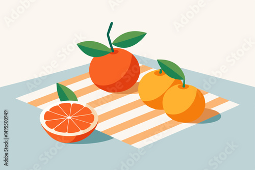 orange and lemon