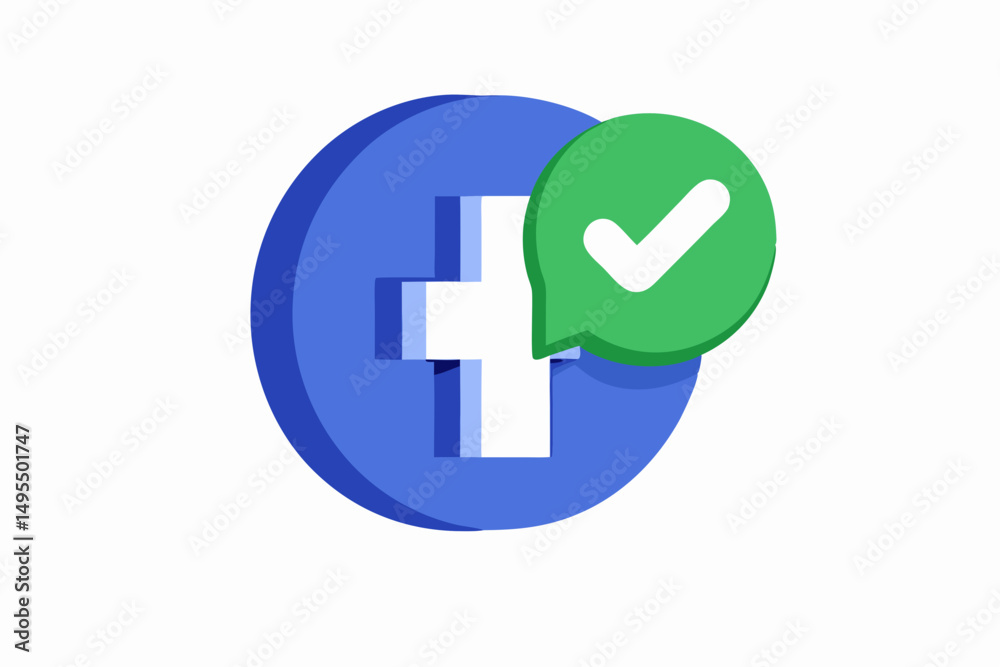 Obraz premium blue button with a man symbol