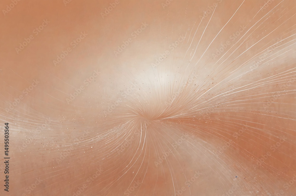 Fototapeta premium Soft Gradient Abstract Background with Wavy Transparent Lines in Pastel Tones