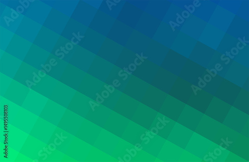 Abstract Gradient Illustration with Blue and Green Pixelated Design. Green-blue gradient background for branding, calendar, postcard, screensaver, poster, cover. EPS 10. Vector