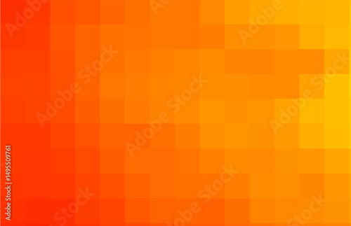 Vibrant Orange Pixelated Background Abstract Geometric Vector Texture with Diagonal Gradient Pattern for Modern Digital Designs. EPS 10. Vector illustration