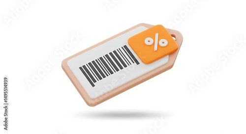 Discount Price Tag Sale Offer Promotion on white background