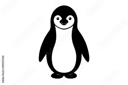 penguin cartoon isolated on white
