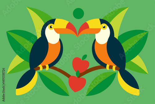 birds on a branch