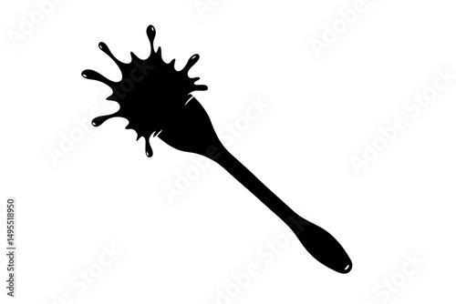 black ink splat
