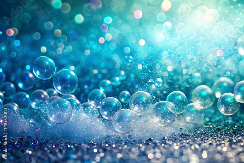 Jetstream shimmer with bubbly sparkle bursts
