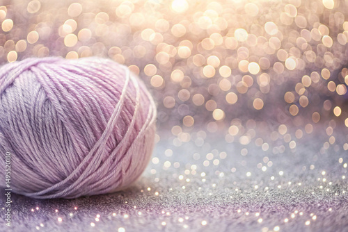 Knit-style shimmer with threadline glitter