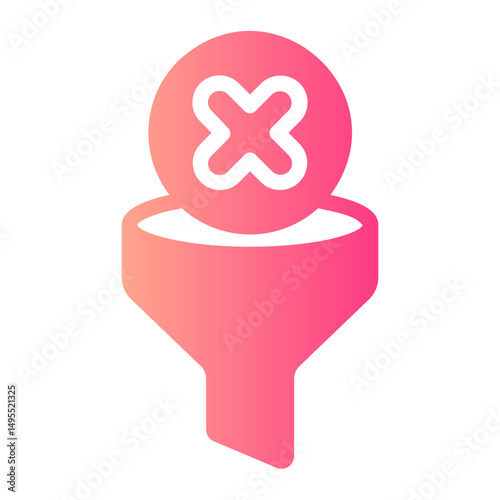 funnel gradient icon