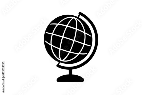 globe on a white background