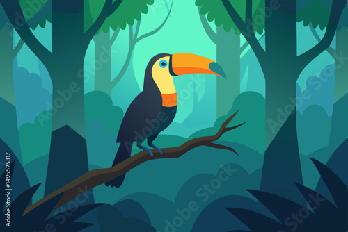 toucan on a branch