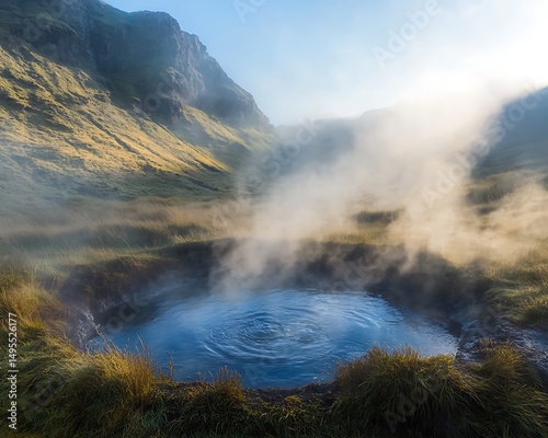 morning mist over the river