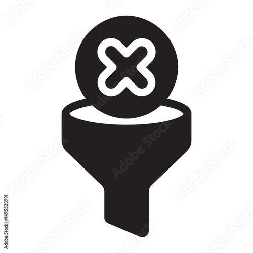 funnel glyph icon