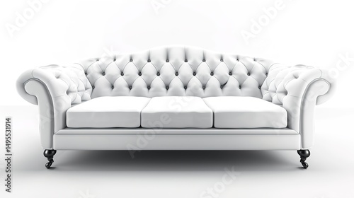 White Background Furniture Store Background: Modern, Clean, and Visually Appealing for Design Projects