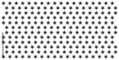 Abstract pattern, stars seamless pattern, black and white checkered background, vector illustration