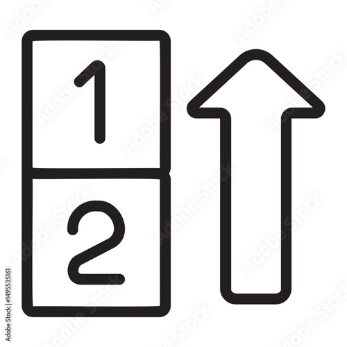 descending sort line icon