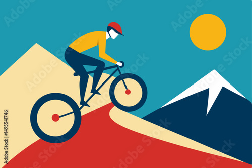 cyclist on the road