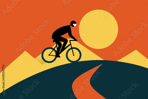 cyclist on the road