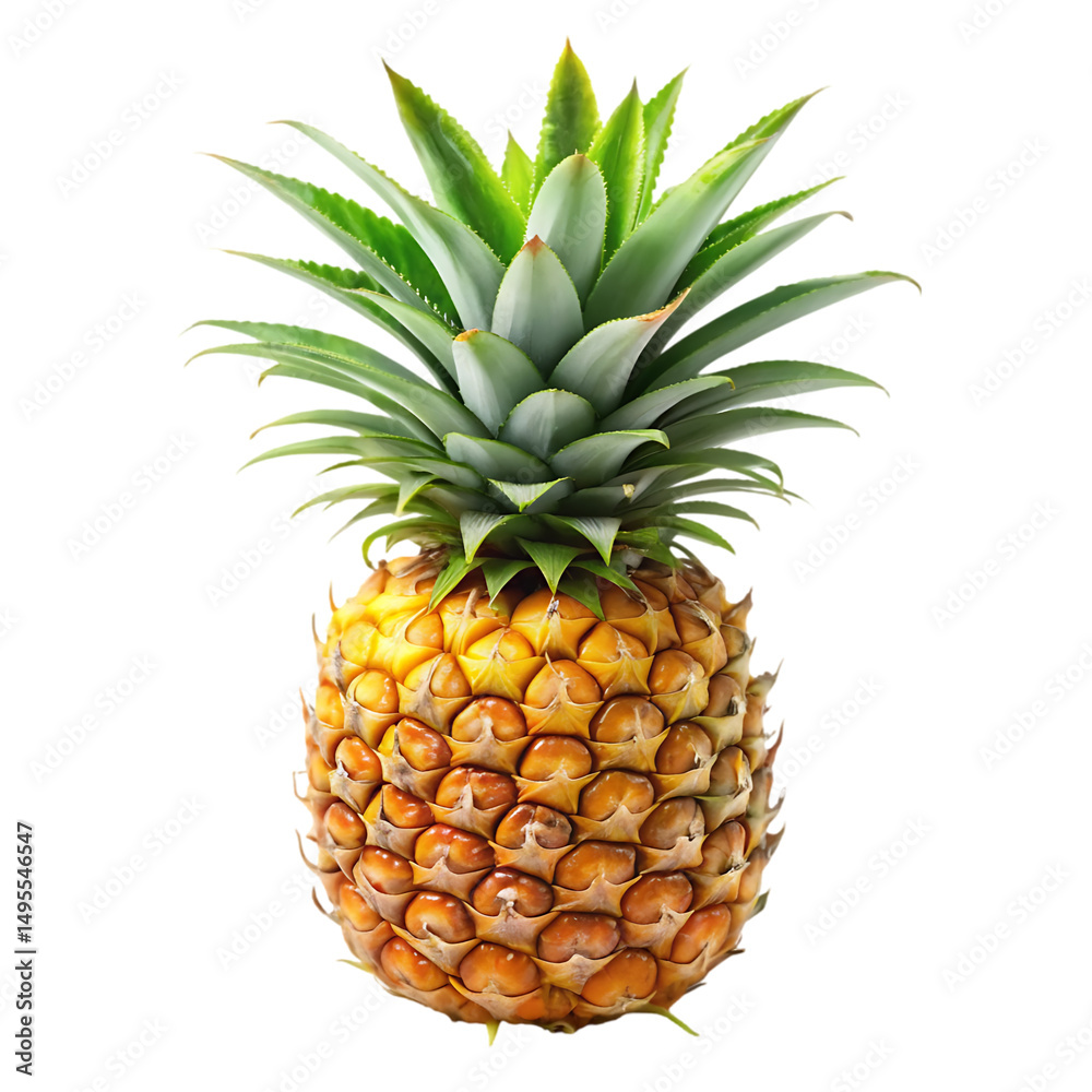 Fototapeta premium Fresh Pineapple: Juicy & Sweet