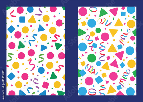 Festive Geometric Pattern Celebratory Background For Party Or Event