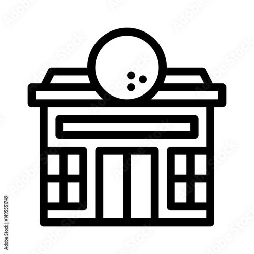 golf club line icon