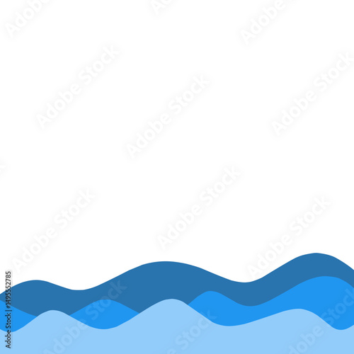 Waves decorative border 