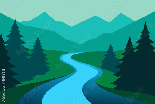 winter forest landscape