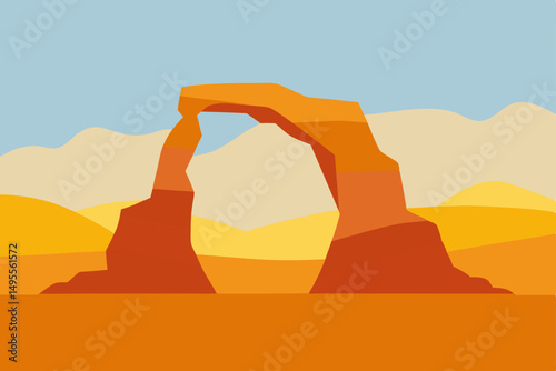 illustration of desert