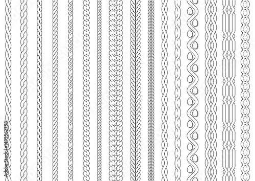 Cable Knit Vector Brushes