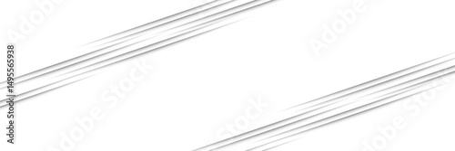 Paper sheet shadow effect. 3D line edge shape. Transparent realistic sheet dividers. Web banner vector drop soft shadows.