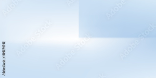 Blue studio room. Limbo light background. Abstract 3d backdrop for product presentation. Minimal wall scene simple art abstract