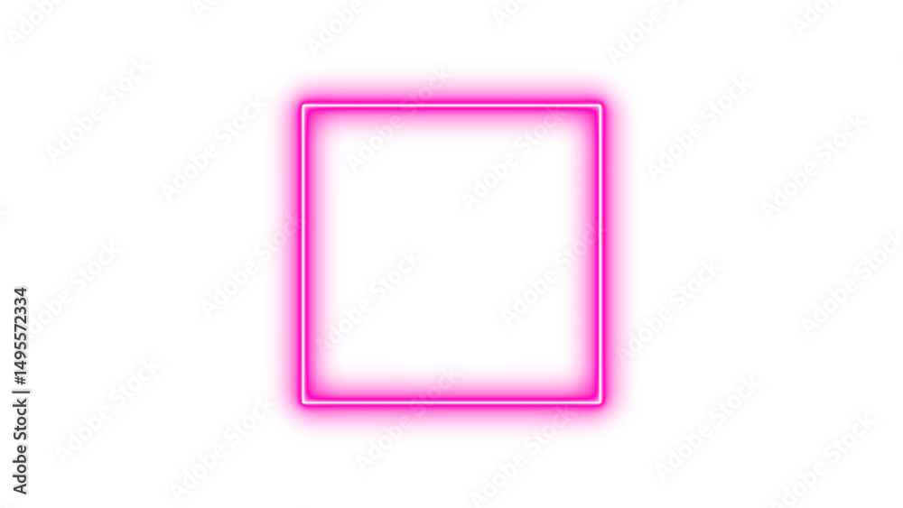 Glowing Orange Square Frame, Glowing neon email icon with a mail envelope symbol on a square background Glowing Orange Square Frame, Glowing neon email icon with a mail envelope symbol on a square background