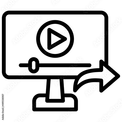 Video Sharing Icon