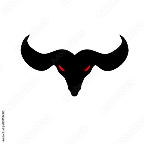 Eerie red glow of mysterious eyes emerging from darkness, captivating gaze