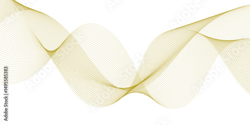 Abstract wave background with yellow line color element. Dynamic wave pattern. Modern flowing wavy lines. Suit for banner, poster, cover, brochure, flyer, website 