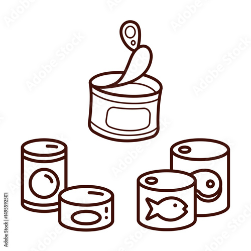 canned food icon design vector illustration