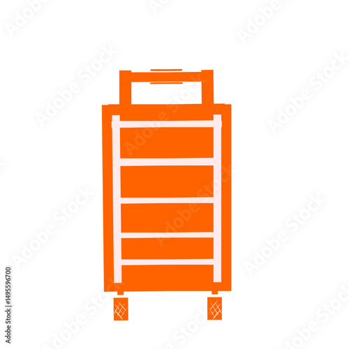 Stylized illustration showcasing the essence of travel, featuring a vibrant suitcase