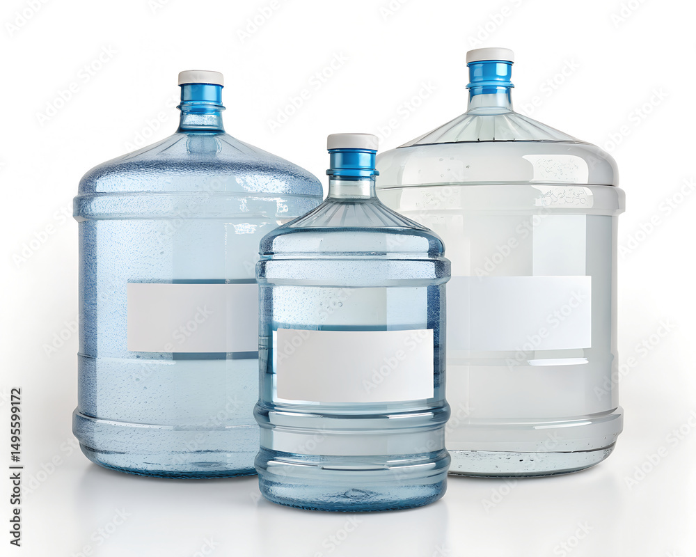 Naklejka premium Water sampling bottles generative ai