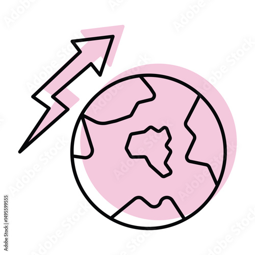Global Growth vector, pixel perfect, illustrator file 
