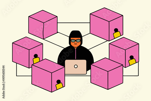 man and woman in a box