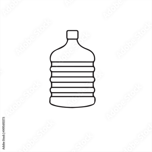 vector illustration of a water gallon