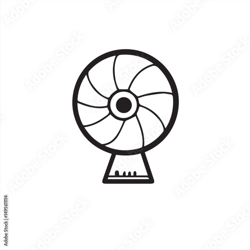 wind turbine isolated on white background
